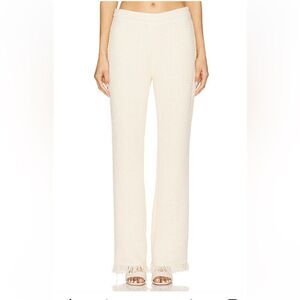 SER.O.YA Shar Boucle Pants Eggshell
Cream straight wide Revolve NWT XS
